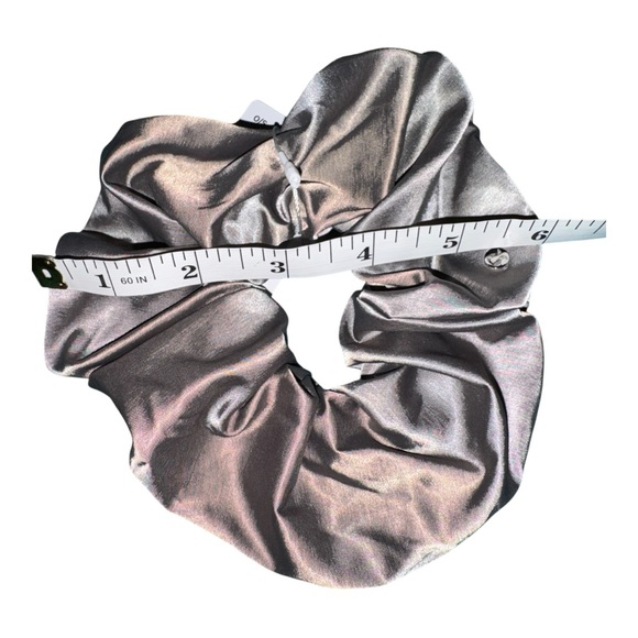 Lululemon Uplifting Oversized Satin Scrunchie Warm Ash Grey NWT Sold Out OS - Picture 4 of 6